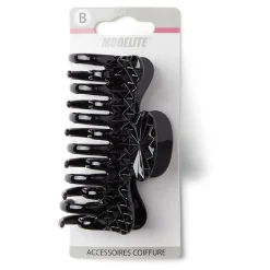 Discount Gifi Pince cheveux crabe noir brillant L9cm