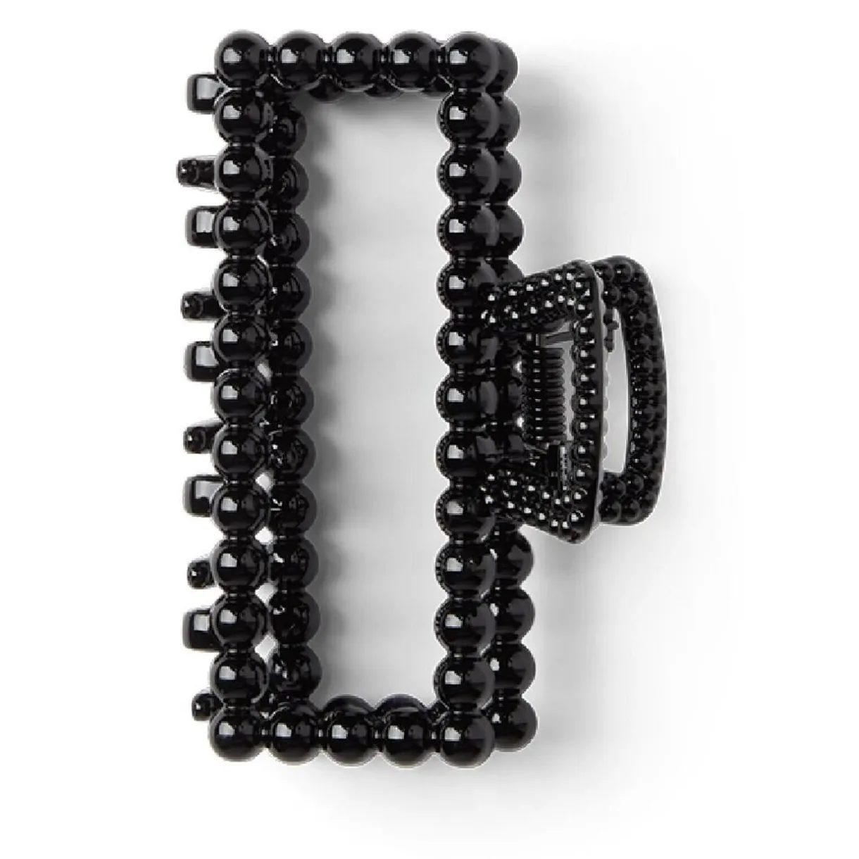 Discount Gifi Pince cheveux crabe noir brillant rectangulaire L8cm