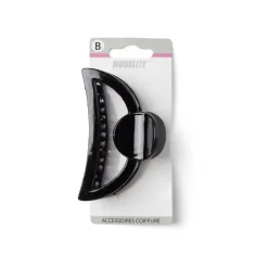 Gifi Pince cheveux noir brillant ajourée L9cm