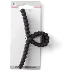 Discount Gifi Pince cheveux noir mat L11cm