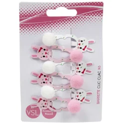 Discount Gifi Pince clic clac lapin x6 en plastique