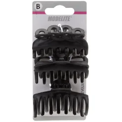 Hot Gifi Pince crocodile noir mat L.6 cm x3