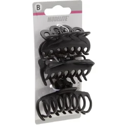 Hot Gifi Pince crocodile noir mat L.6 cm x3