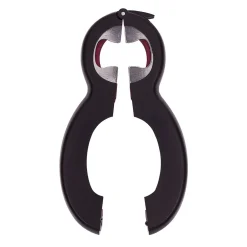 Pince multifonction 6en1 ouvre bouteille et bocal noir et rouge^Gifi