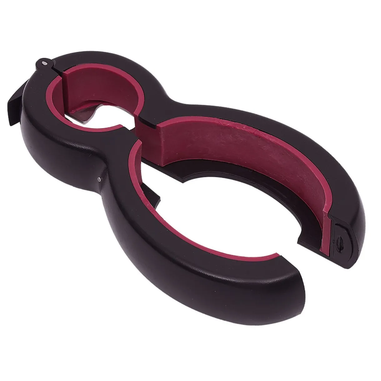 Pince multifonction 6en1 ouvre bouteille et bocal noir et rouge^Gifi