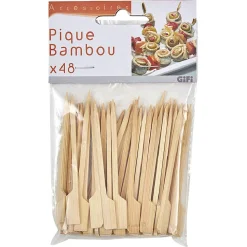 Pique apéritif en bambou x48^Gifi Outlet