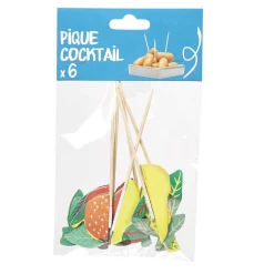 Pique cocktail fruits x6^Gifi Clearance