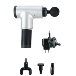 Outlet Gifi Pistolet de massage par vibration Homday Care sans fil blanc et noir