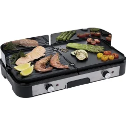 Plancha électrique double thermostat^Gifi Discount