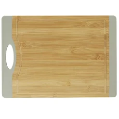 Planche à découper bambou bord silicone gris^Gifi Hot