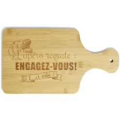 Planche à découper bambou Engagez-vous ! 33x18,5cm^Gifi Sale
