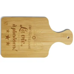 Planche à découper bambou L'apéritif c'est comme la vie 33x18,5cm^Gifi Discount