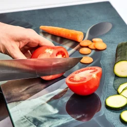 Planche à découper cache plaque design chef x2^Gifi Outlet