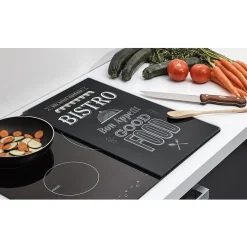 Planche à découper cache plaque en verre x2^Gifi Sale