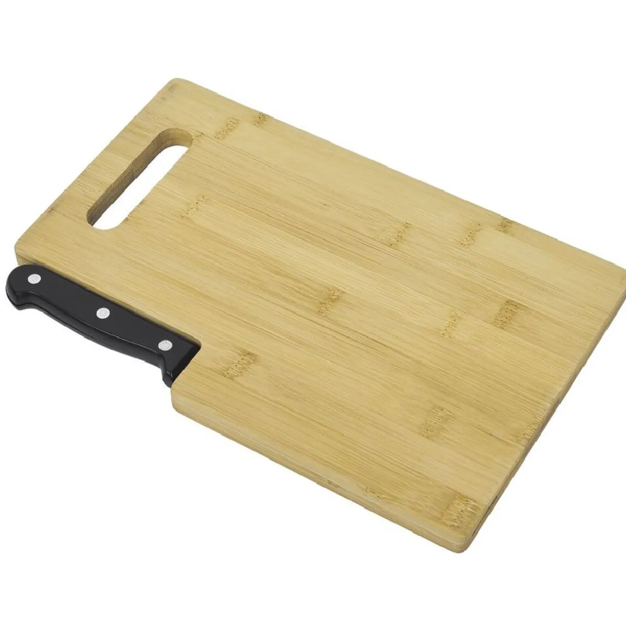Planche à découper en bambou avec couteau^Gifi Discount