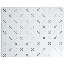 Planche à découper en verre blanc motif noir - 38x30cm^Gifi Sale