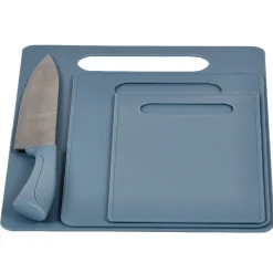 Planche à découper X 3 et couteau du chef inox^Gifi Clearance