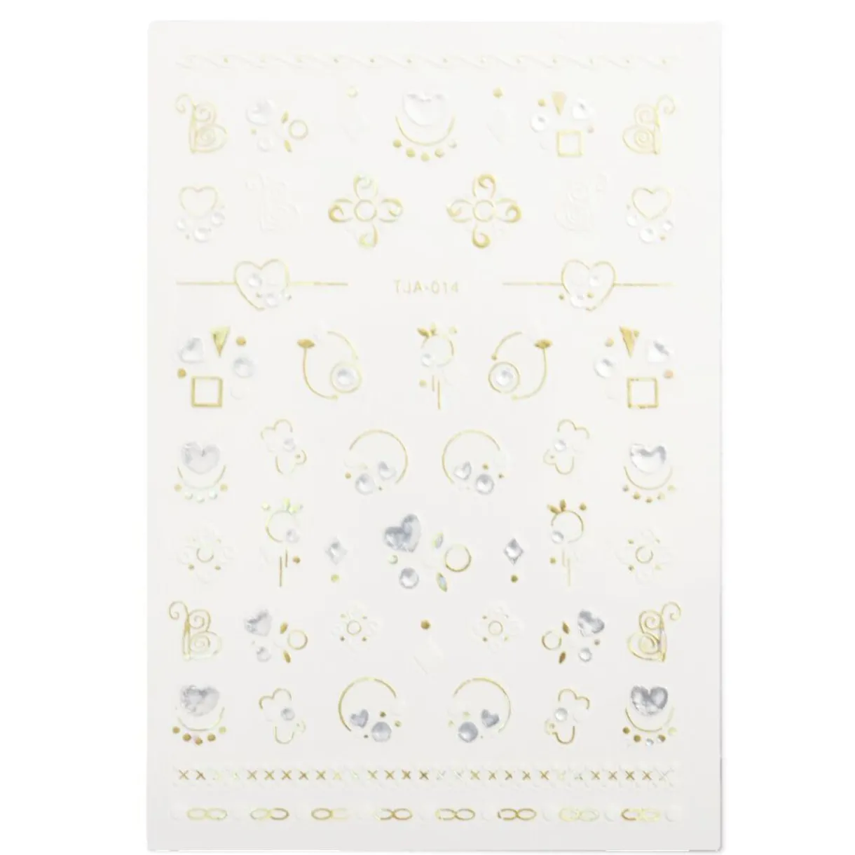 Discount Gifi Planche d'autocollants 3D pour ongles effet prisme