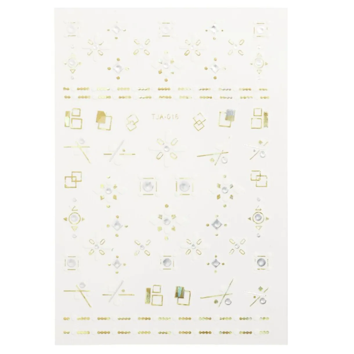 Discount Gifi Planche d'autocollants 3D pour ongles effet prisme