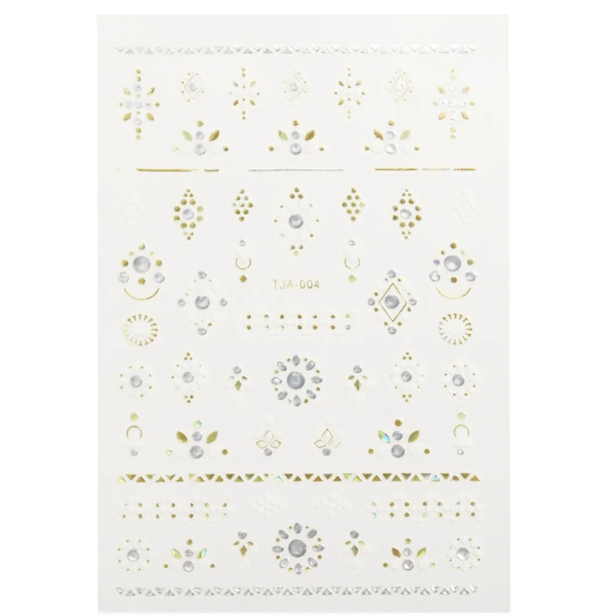 Discount Gifi Planche d'autocollants 3D pour ongles effet prisme