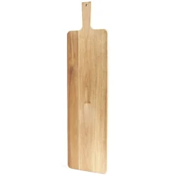 Planche de service XL en bois d'acacia avec pied 20x75cm^Gifi New