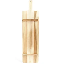 Planche de service XL en bois d'acacia avec pied 20x75cm^Gifi New