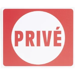 Best Gifi Plaque signalétique "Privé" - 24x20 cm