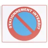 Discount Gifi Plaque signalétique "Sationnement interdit" - 24x20 cm