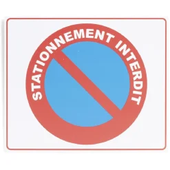 Discount Gifi Plaque signalétique "Sationnement interdit" - 24x20 cm