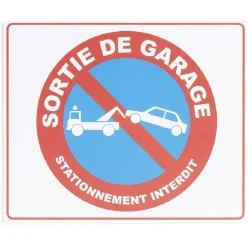 Gifi Plaque signalétique "Stationnement interdit, sortie de garage" 24x20cm
