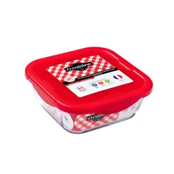 Plat à four avec couvercle hermétique Ô Cuisine 21x21 cm^Gifi Outlet
