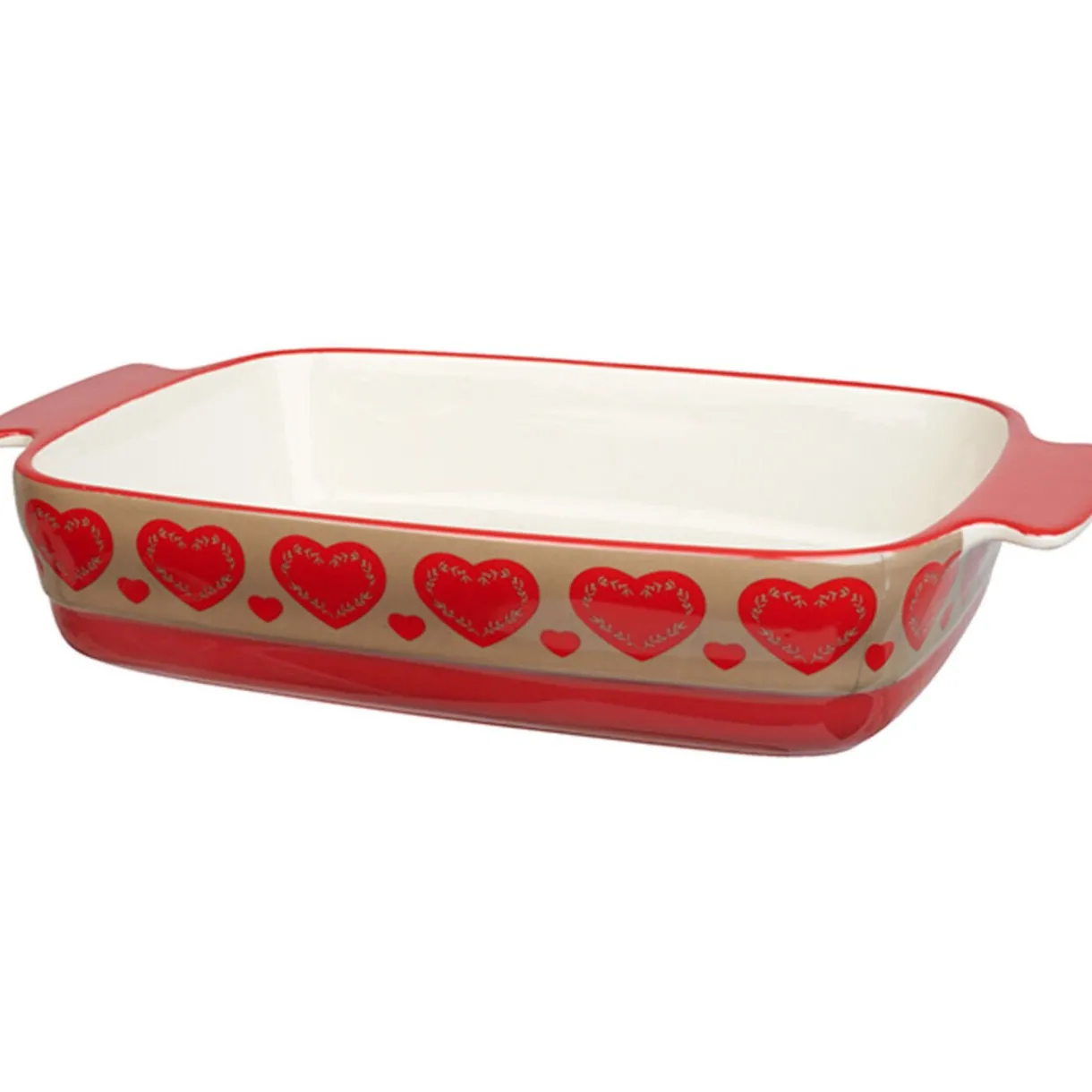 Plat à four design coeur rouge^Gifi Hot