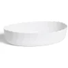 Plat à four en verre opale blanc 36,9x28,6xH8cm^Gifi Discount