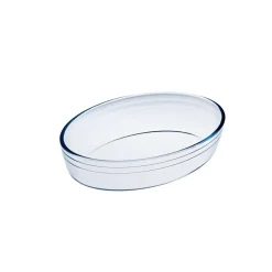 Plat à four ovale verre transparent^Gifi Discount