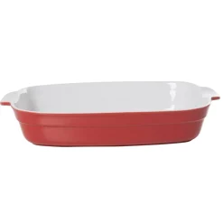 Plat à four rectangulaire rouge blanc grand format^Gifi Best