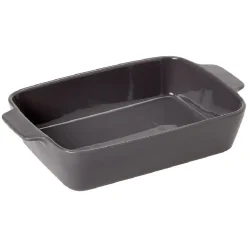 Plat à four rectangulaire avec poignées rouge et blanc^Gifi Outlet