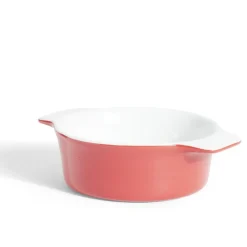 Plat à four rond en céramique rouge 13,5x17xH5cm^Gifi Hot