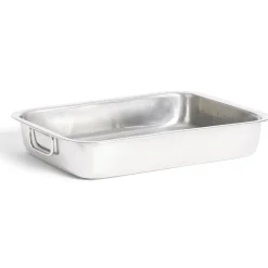 Plat à lasagnes en inox 37x27,5xH6,5cm^Gifi Outlet