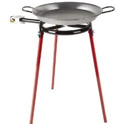 Plat à paella ø 40 cm avec réchaud gaz et trépied H66 cm^Gifi