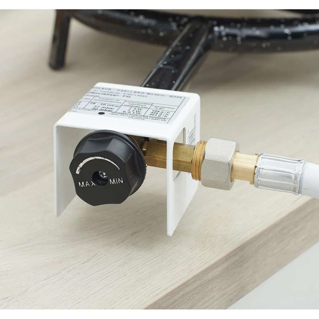 Plat à paella ø 40 cm avec réchaud gaz et trépied H66 cm^Gifi