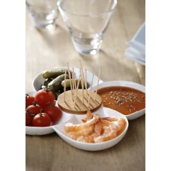 Plat apéritif en forme de fleur^Gifi Hot