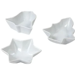 Plat apéritif porcelaine blanc 10x10xH.3,5 cm^Gifi Outlet