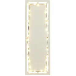 Plat de présentation à LED 30x12cm bois beige^Gifi Discount