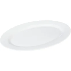 Plat de service ovale en porcelaine blanc^Gifi Sale