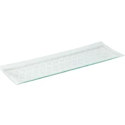 Plat de service rectangulaire blanc motif flocons^Gifi Sale