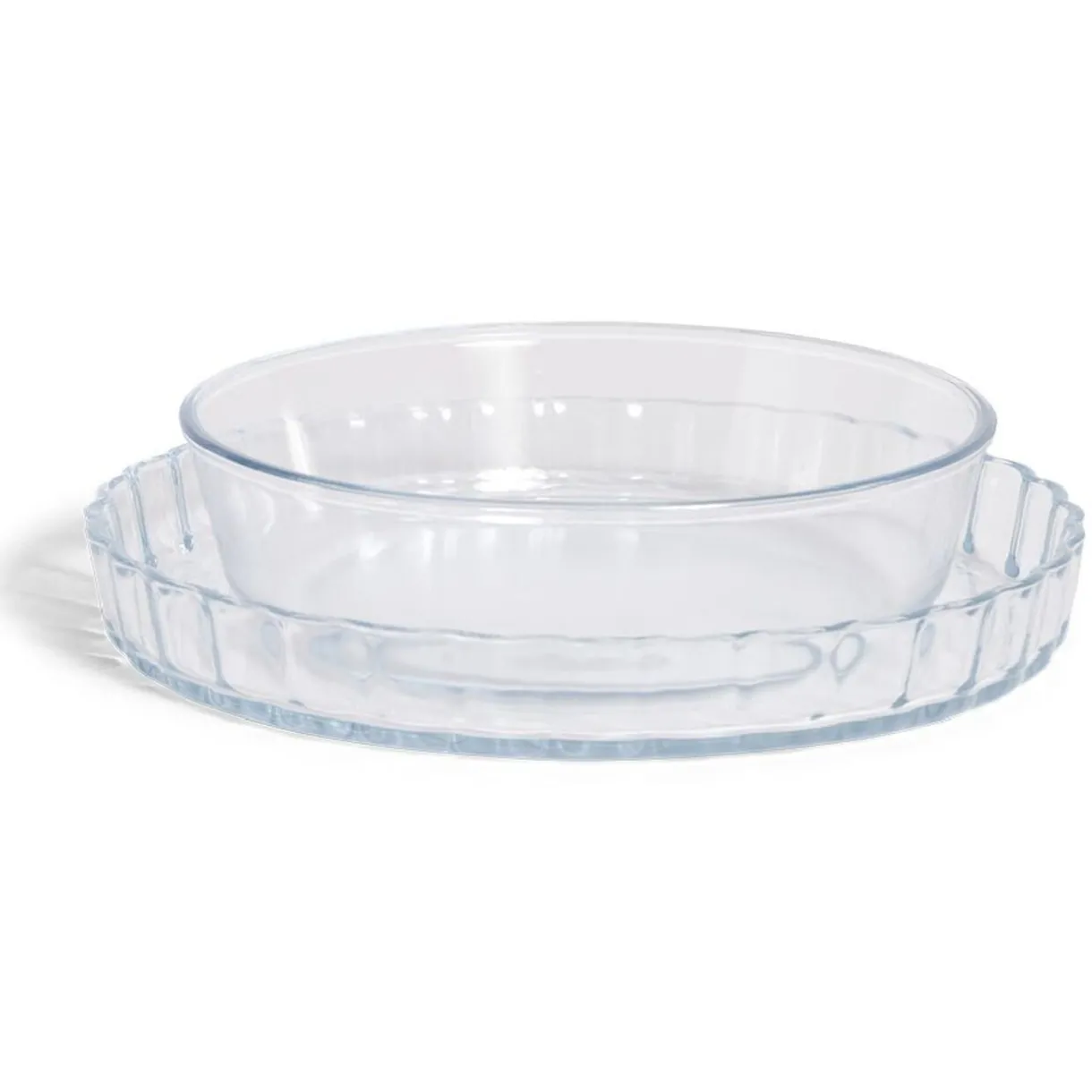 Plat en verre borosilicate x2 - Ø22,6cm et Ø27cm^Gifi Best