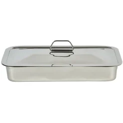 Plat inox XXL avec couvercle^Gifi