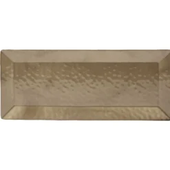 Plat rectangulaire doré noir martelé^Gifi Online