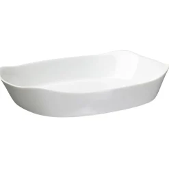 Plat rectangulaire en opale couleur blanc 30x22cm^Gifi Online