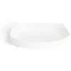 Plat rectangulaire 22x30cm Luminarc contour relief blanc^Gifi Discount